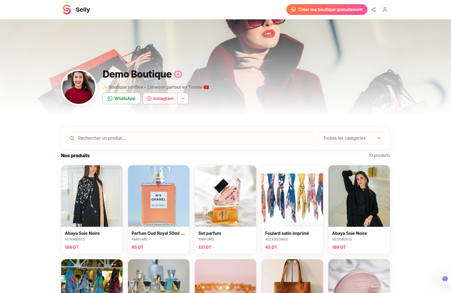 Une vraie boutique en ligne